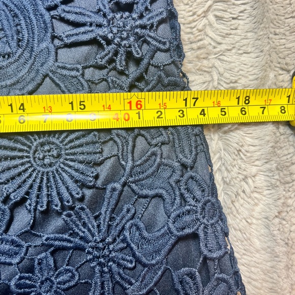 Love Poem Navy Blue Lace Mini Dress- new with tags - Picture 9 of 13